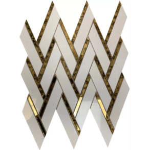 White Chevron - mixed tile